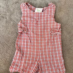 Southern Smocked 24M Jon Jon red and blue